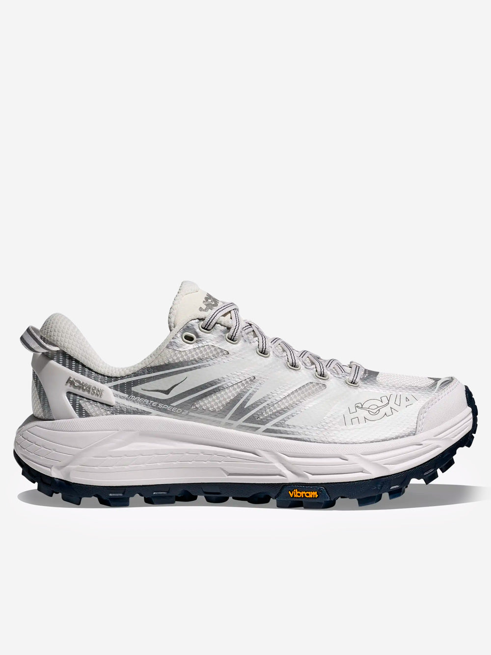 HOKA Mafate Speed 2 bianche e argento Bianca argento Urbanstaroma