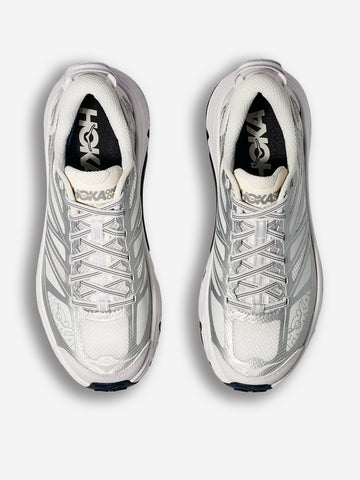 HOKA Mafate Speed 2 bianche e argento Bianca argento