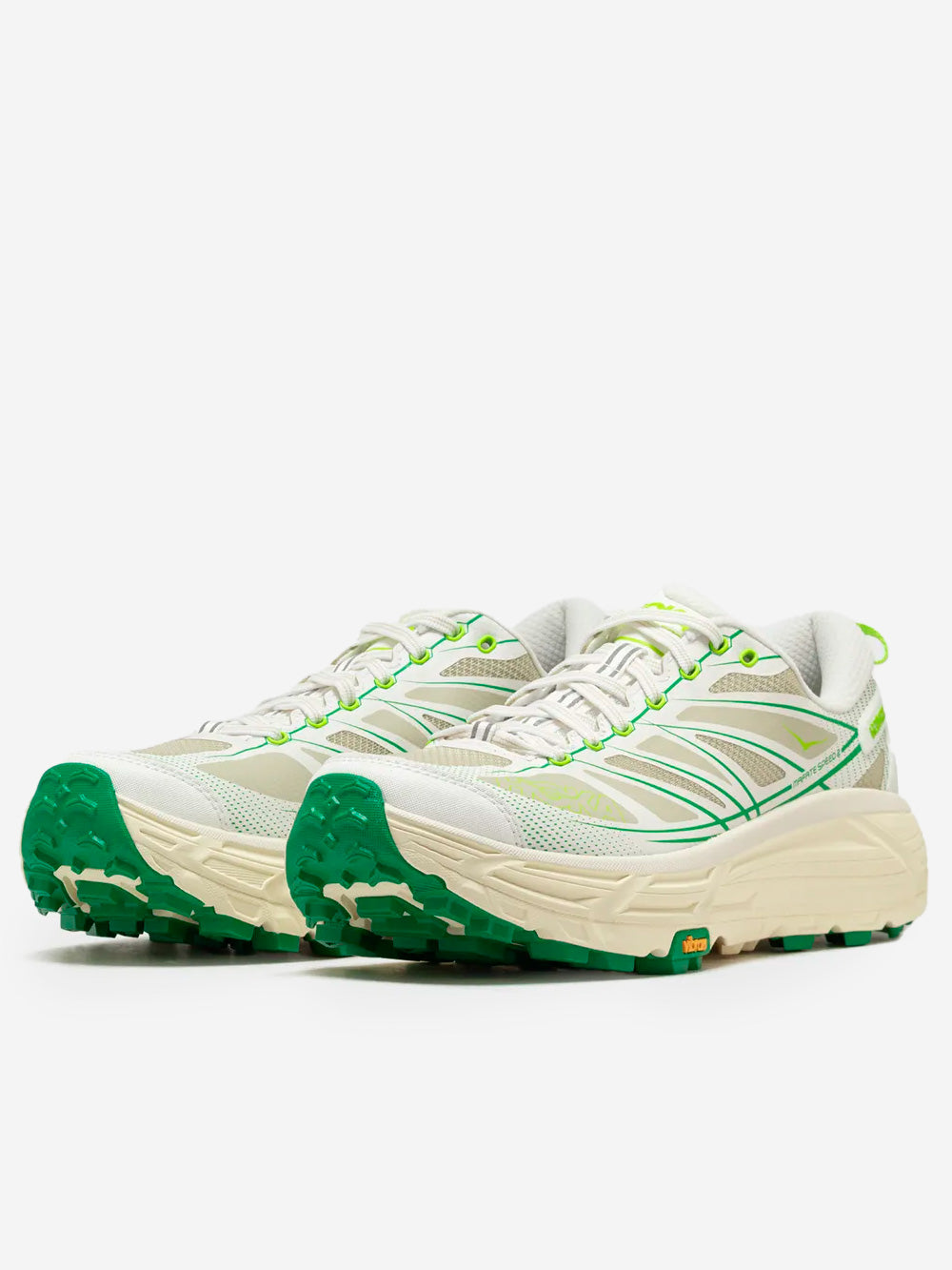 HOKA Mafate Speed 2 bianche e verdi Bianco verde Urbanstaroma