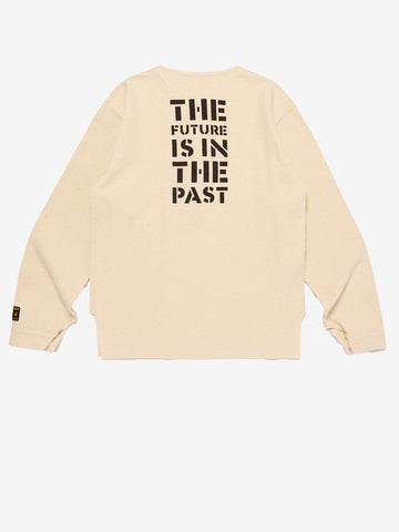 HUMAN MADE Maglia military con collo Henley Off white