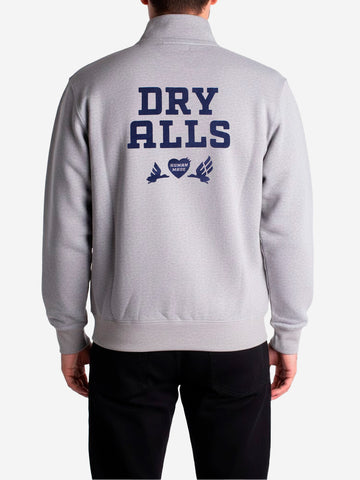 HUMAN MADE Felpa half-zip con grafica Grigio