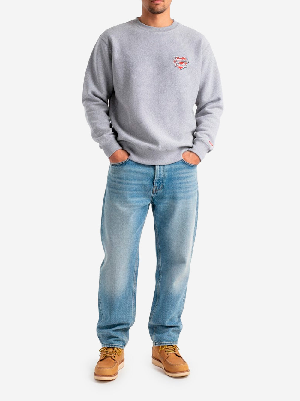 HUMAN MADE Felpa girocollo heavyweight Grigio Urbanstaroma