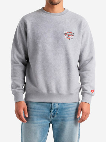 HUMAN MADE Felpa girocollo heavyweight Grigio