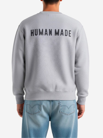 HUMAN MADE Felpa girocollo heavyweight Grigio