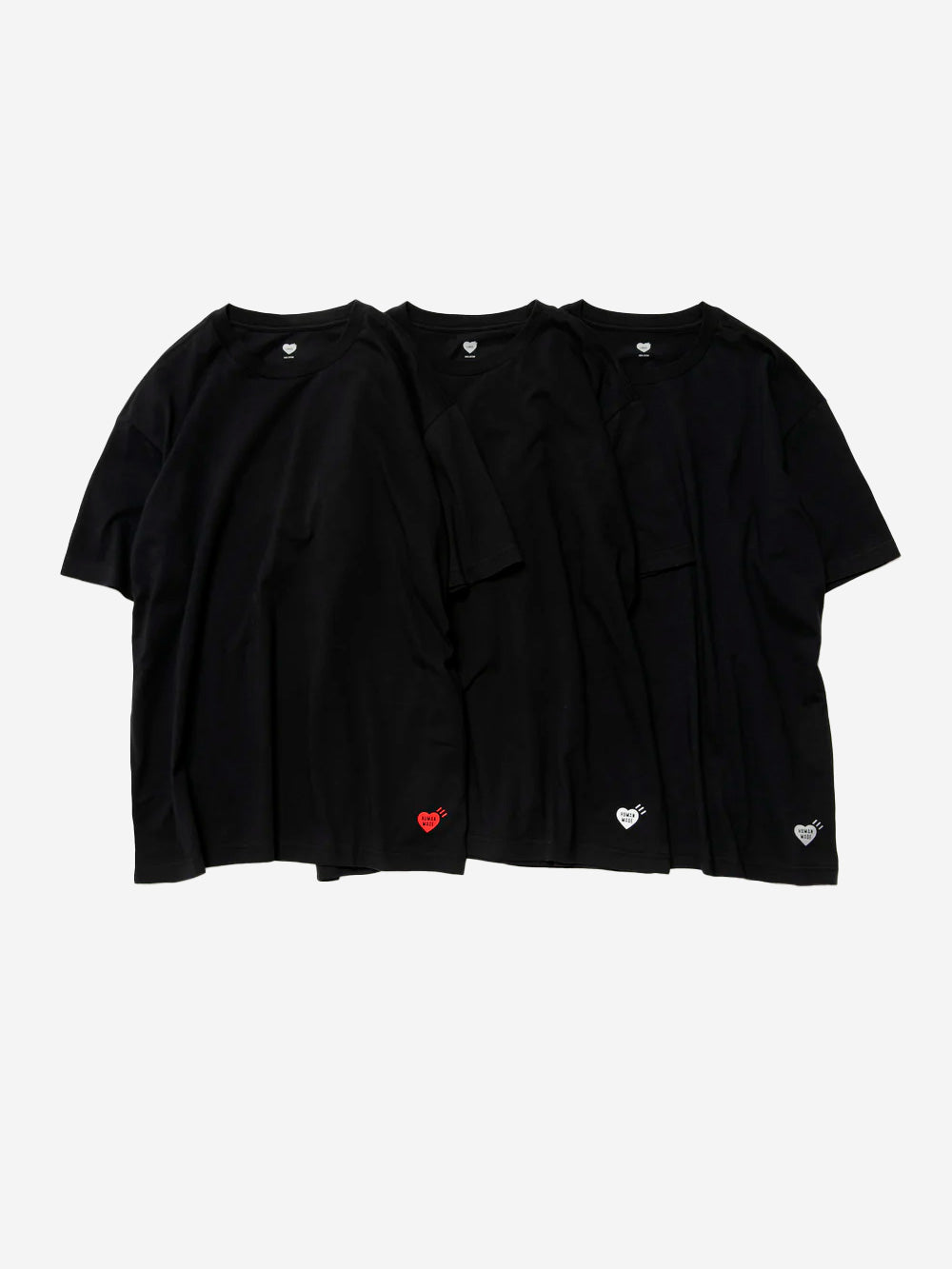 HUMAN MADE T-shirt pack nero (x3) Nero Urbanstaroma