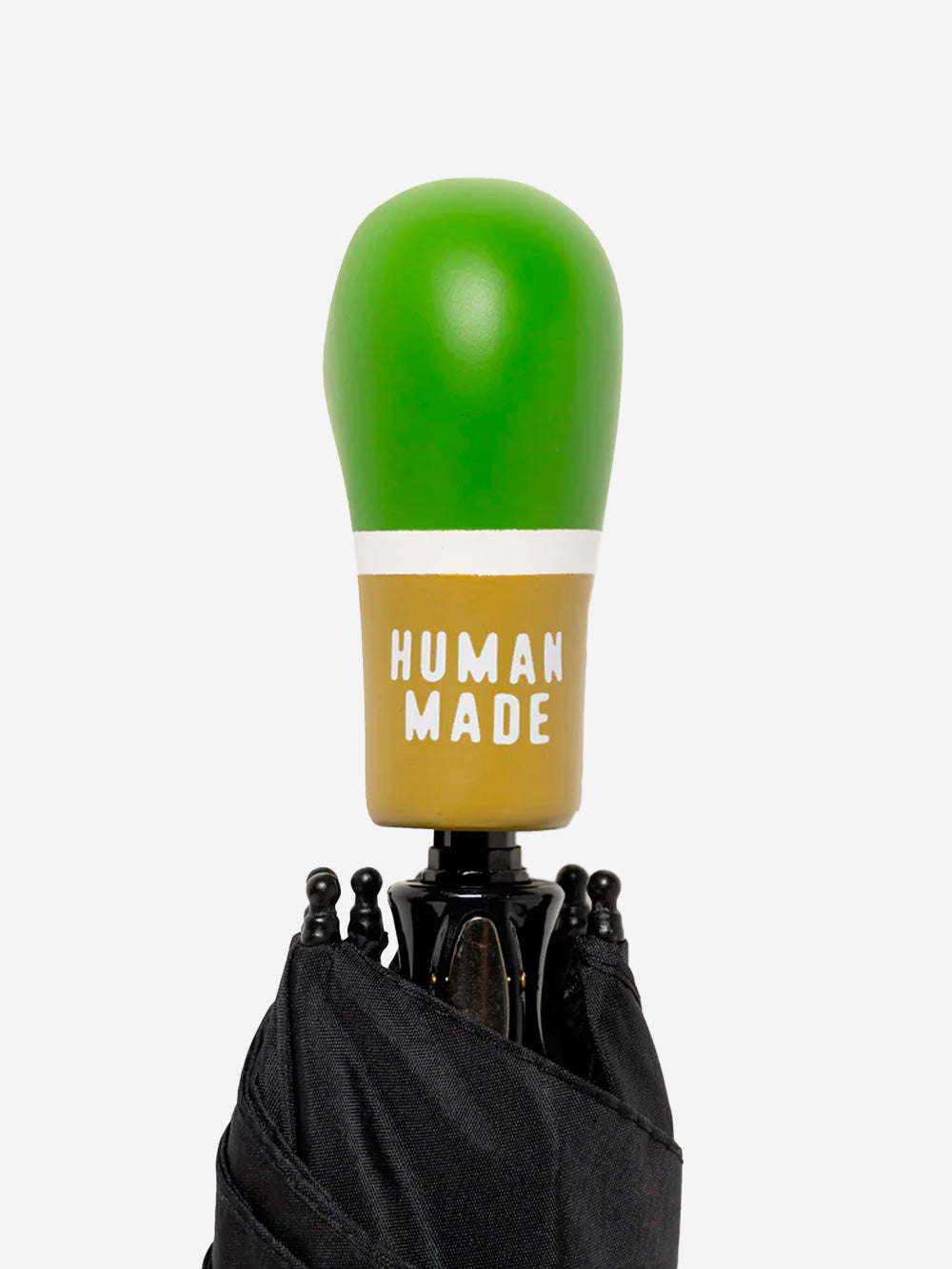 HUMAN MADE Ombrello pieghevole con manico a forma di anatra Nero Urbanstaroma