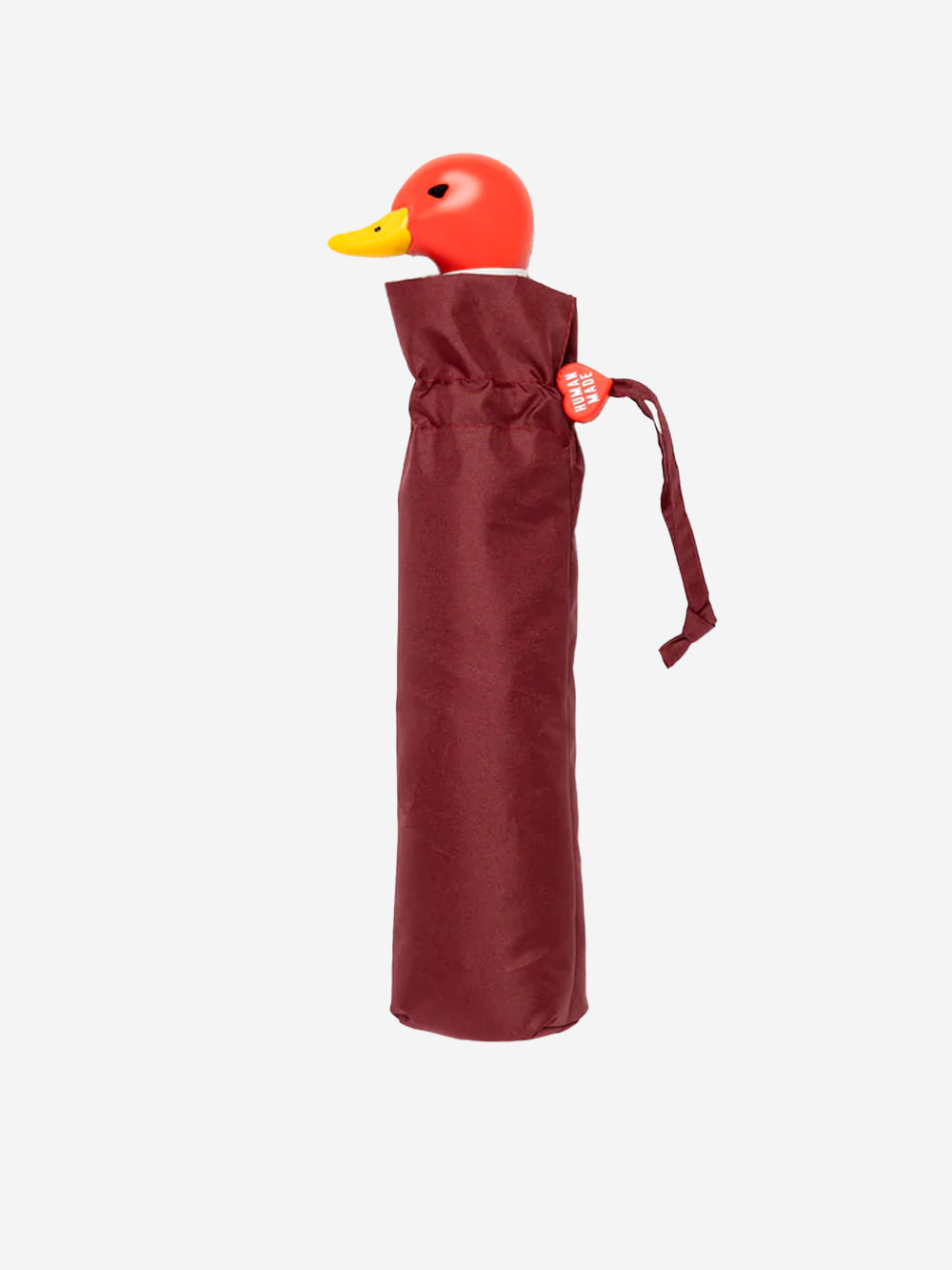 HUMAN MADE Ombrello burgundy pieghevole con manico a forma di anatra Burgundy Urbanstaroma