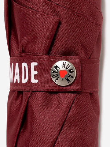 HUMAN MADE Ombrello burgundy pieghevole con manico a forma di anatra Burgundy