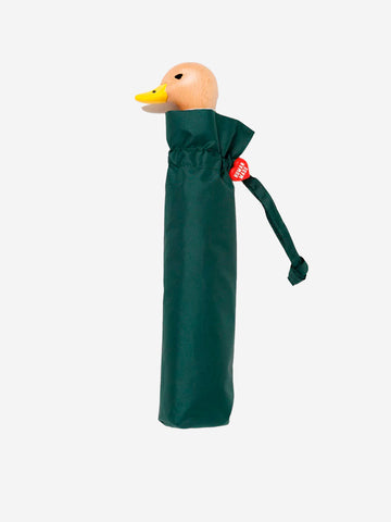 HUMAN MADE Ombrello verde pieghevole con manico a forma di anatra Verde