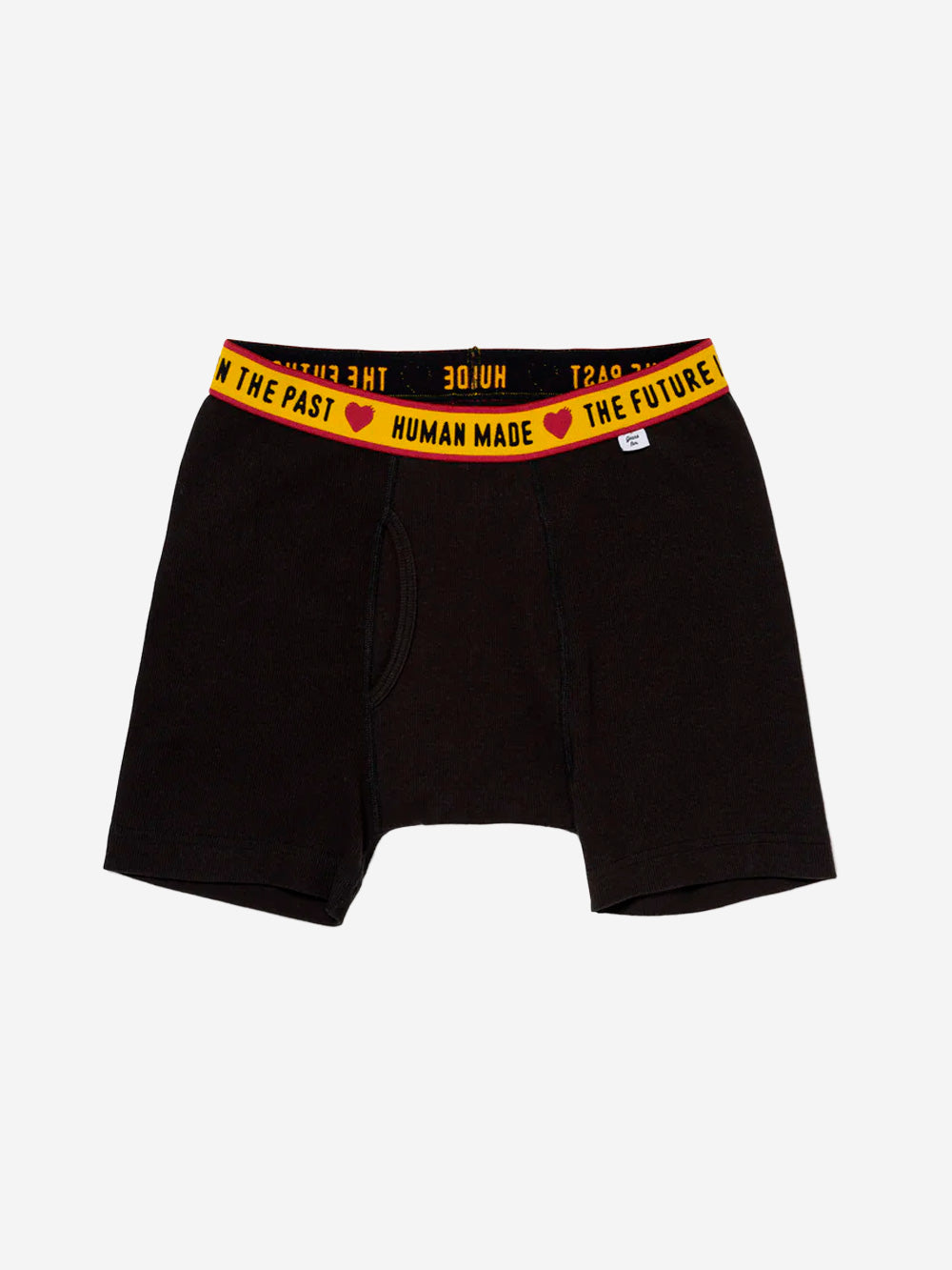 HUMAN MADE Boxer Brief con motivo a cuore e logo Nero Urbanstaroma