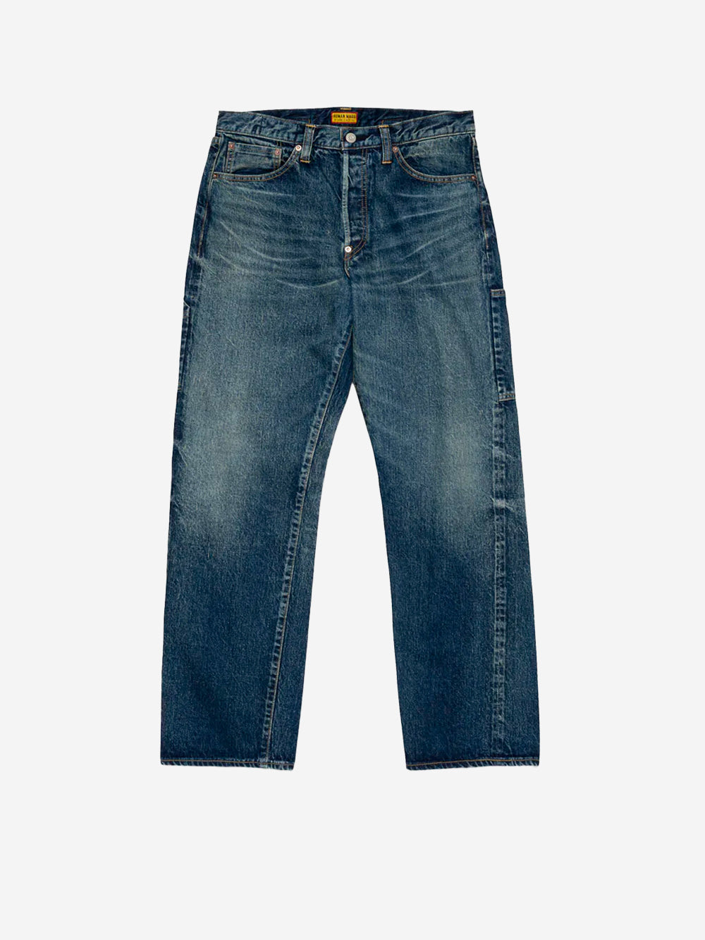 HUMAN MADE Jeans a gamba dritta 'Future' con cuore Indigo Urbanstaroma