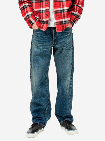 HUMAN MADE Jeans a gamba dritta 'Future' con cuore Indigo