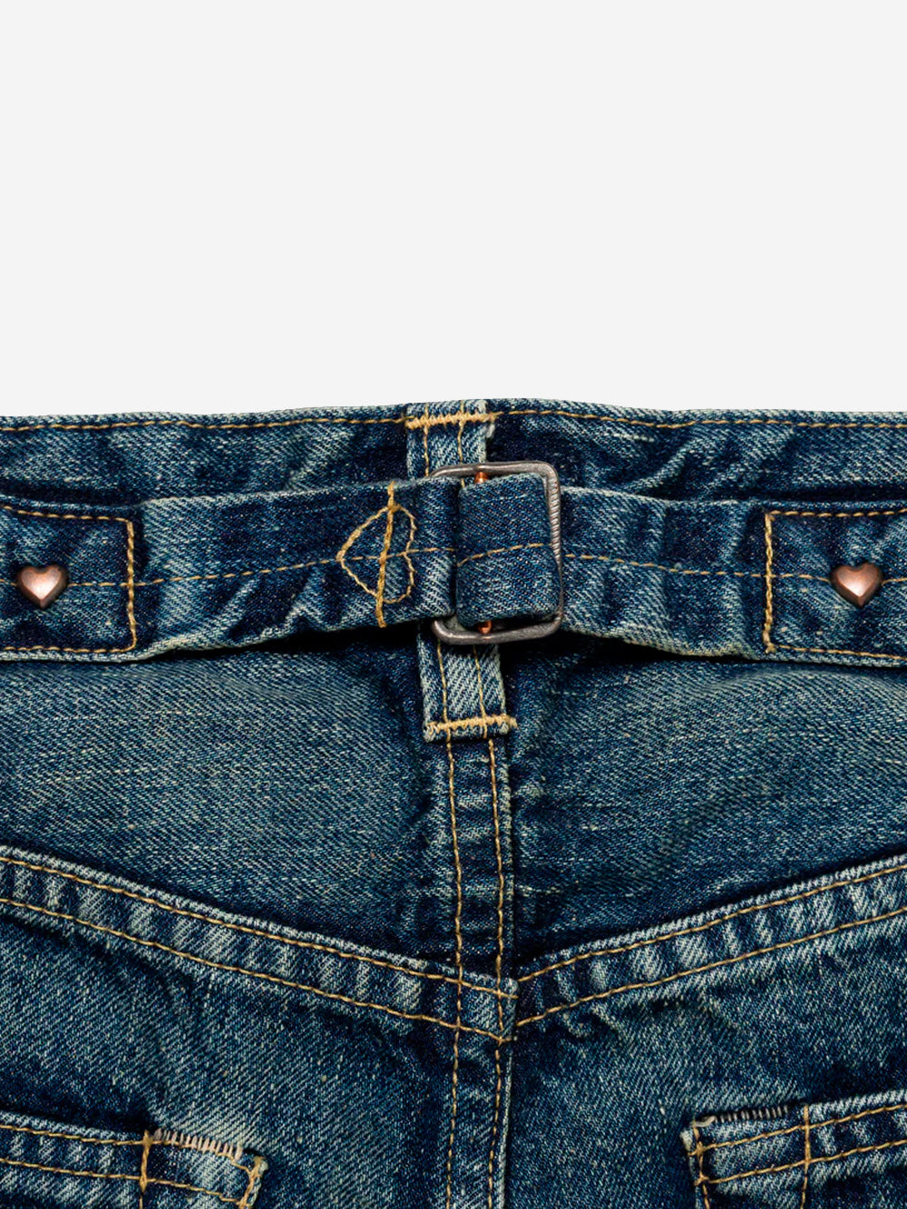 HUMAN MADE Jeans a gamba dritta 'Future' con cuore Indigo Urbanstaroma
