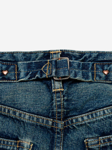 HUMAN MADE Jeans a gamba dritta 'Future' con cuore Indigo