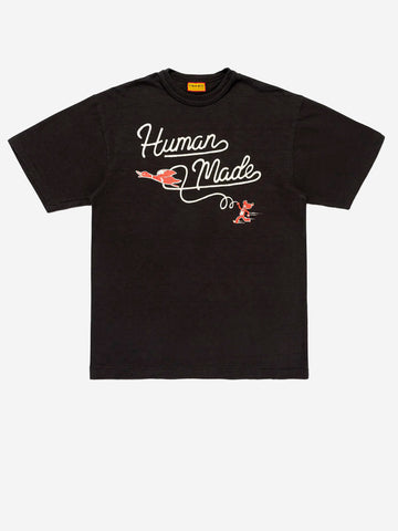 HUMAN MADE T-shirt nera con grafica Western Nero