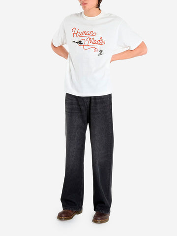 HUMAN MADE T-shirt bianca con grafica Western Bianco
