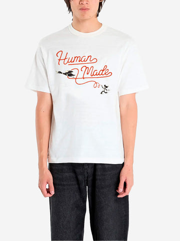 HUMAN MADE T-shirt bianca con grafica Western Bianco
