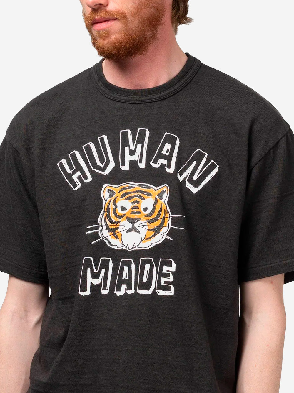 HUMAN MADE T-shirt nera con grafica Drawn Tiger Nero Urbanstaroma