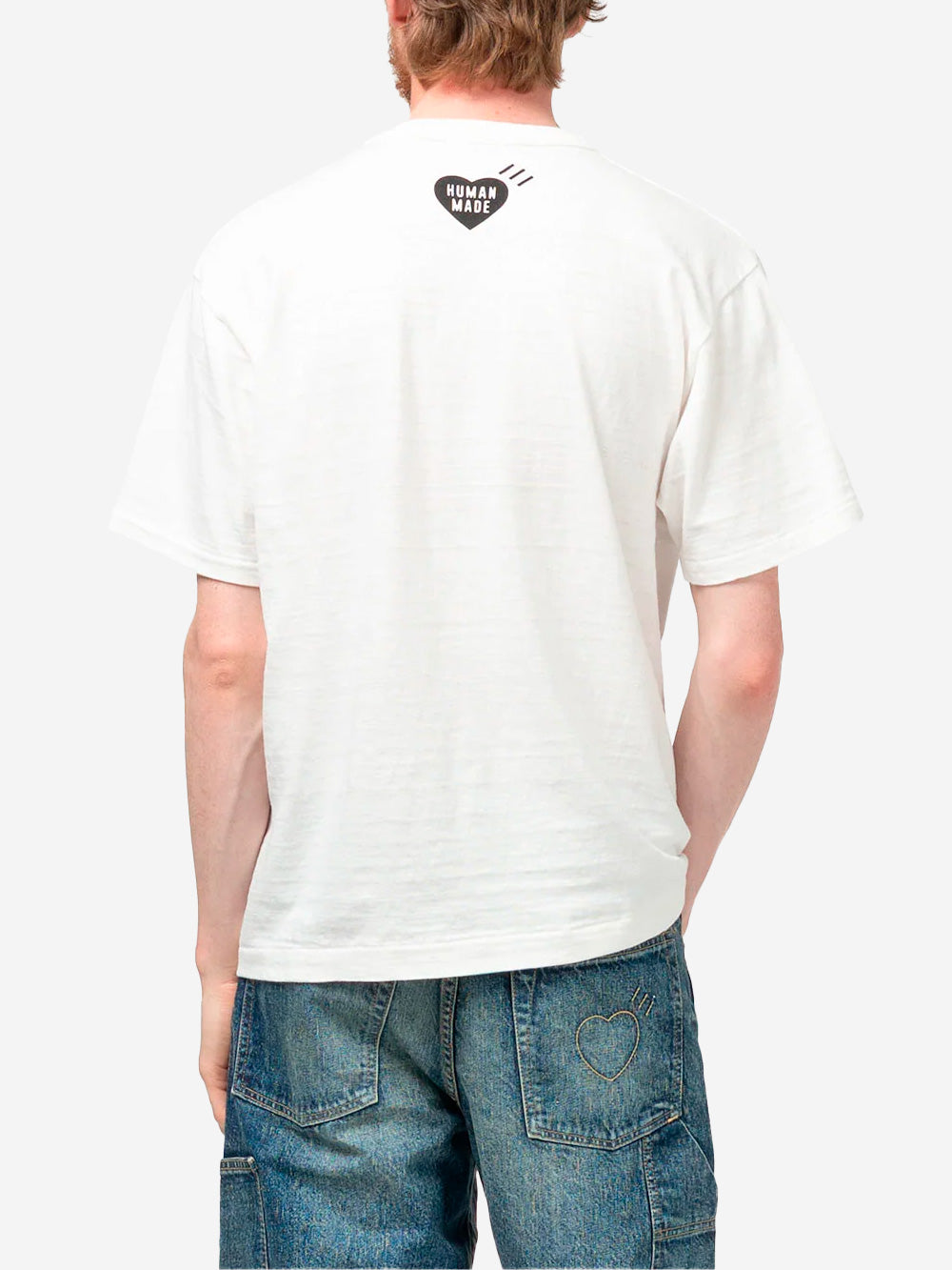 HUMAN MADE T-shirt bianca con grafica Drawn Tiger Urbanstaroma