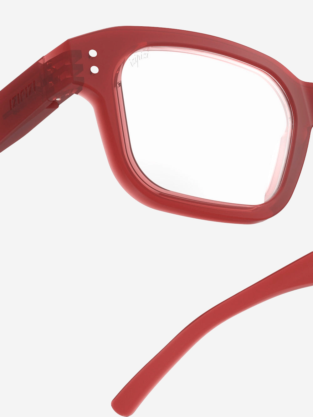 IZIPIZI Occhiali da lettura rettangolari rossi Rosso Urbanstaroma