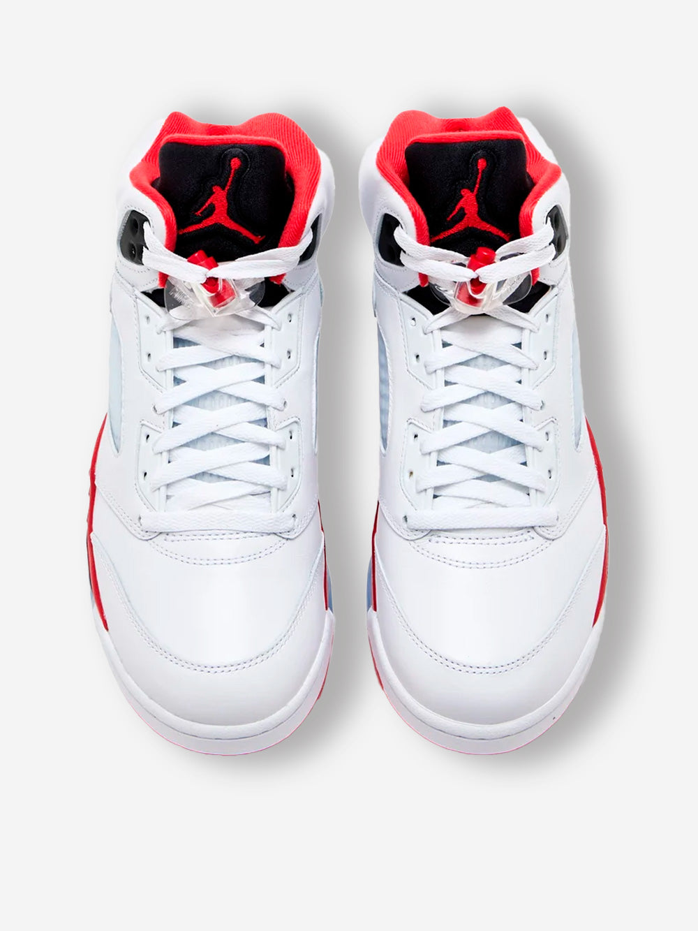 JORDAN Air Jordan 5 Retro 'Fire Red' Black Tongue Bianco rosso Urbanstaroma