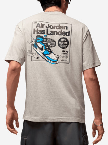 JORDAN T-shirt grigia AJ1 con grafica Grigio