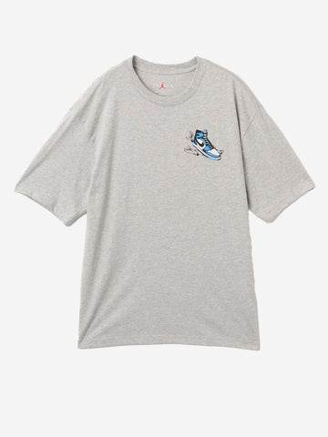 JORDAN T-shirt grigia AJ1 con grafica Grigio