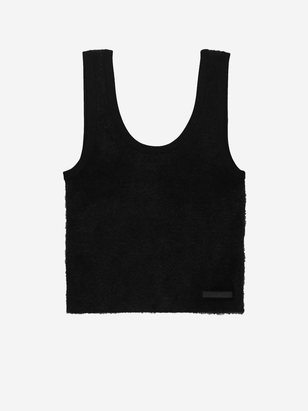 JORDAN Canotta testurizzata aderente nera Nero Urbanstaroma