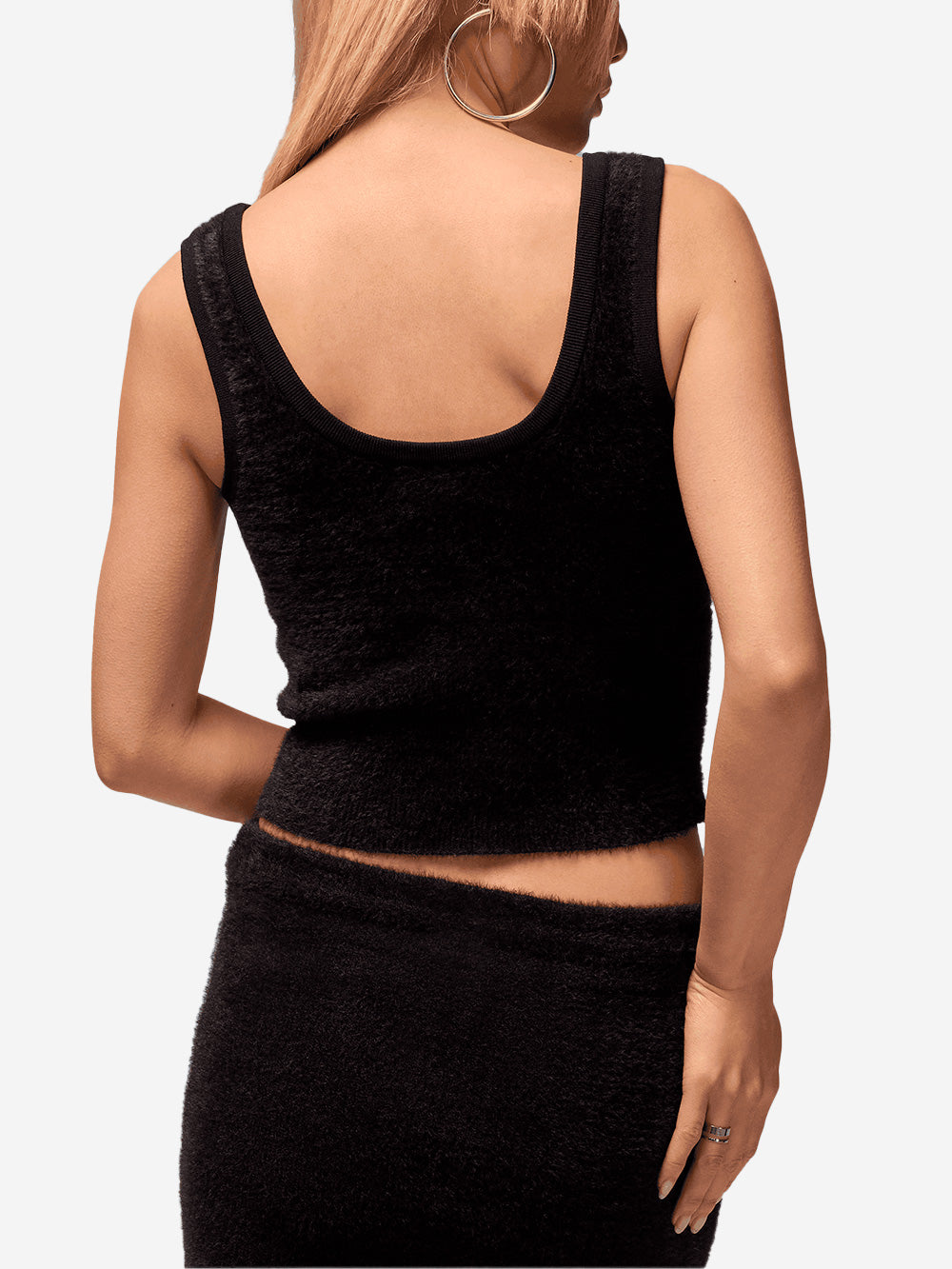 JORDAN Canotta testurizzata aderente nera Nero Urbanstaroma