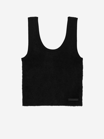 JORDAN Canotta testurizzata aderente nera Nero