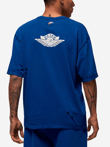 JORDAN T-shirt blu 'Rare' effetto delavé blu