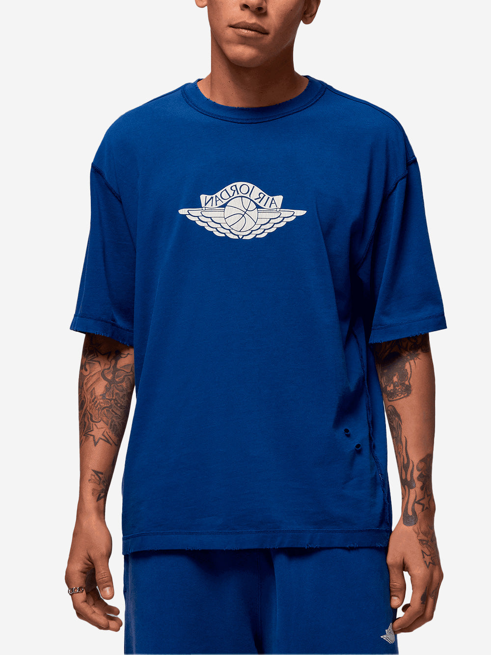 JORDAN T-shirt blu 'Rare' effetto delavé blu Urbanstaroma