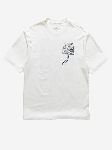 JORDAN T-shirt oversize Brooklyn con grafica Shattered Bianco