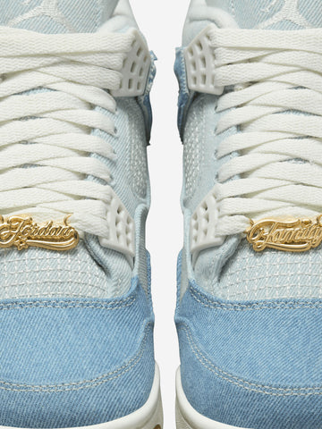 JORDAN W Air Jordan 4 Retro Tex 'Denim Worn Blue' Denim