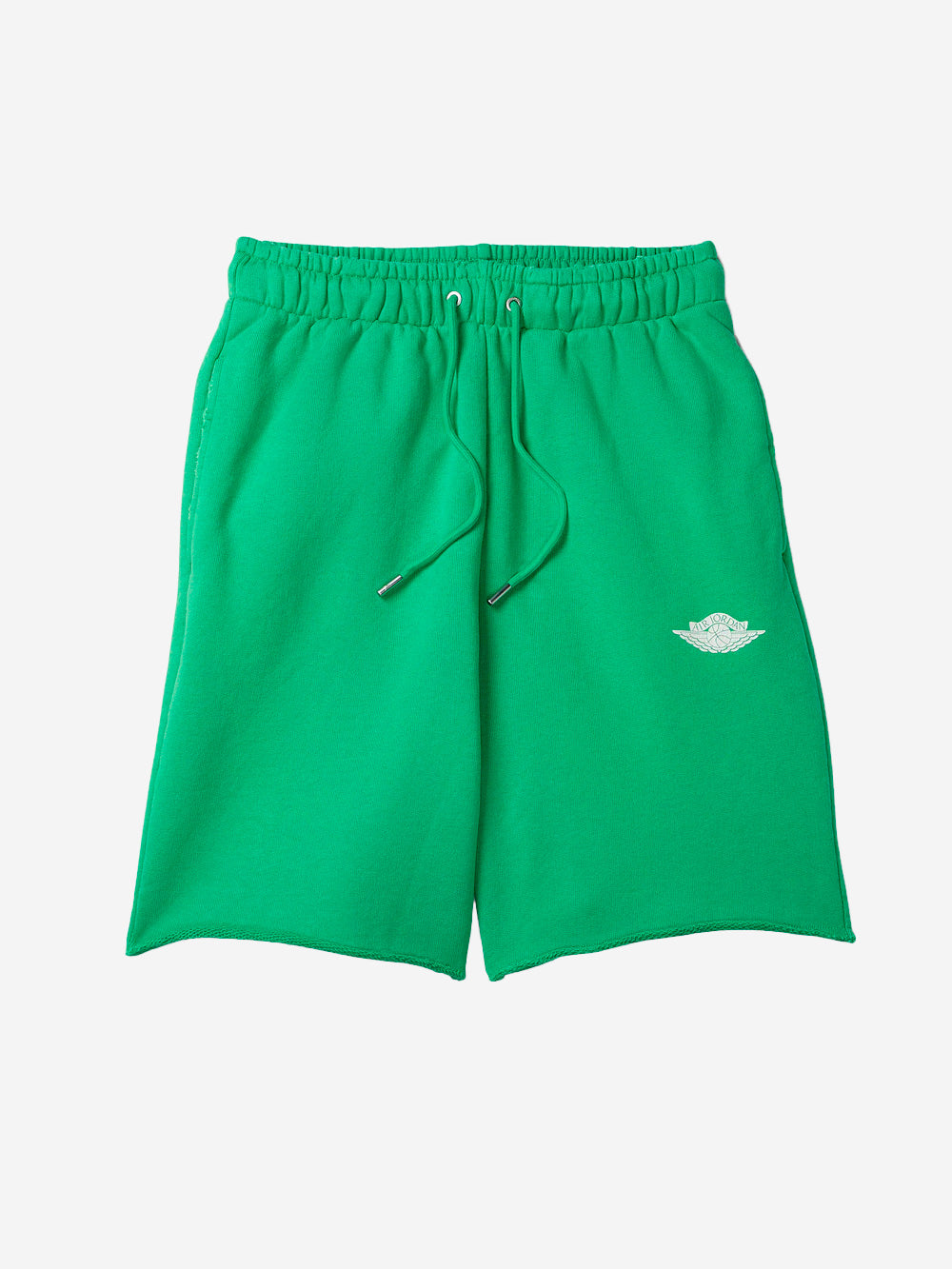JORDAN Shorts verdi in fleece di cotone Rare Air Verde Urbanstaroma