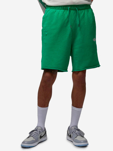 JORDAN Shorts verdi in fleece di cotone Rare Air Verde