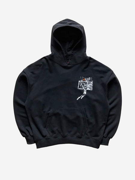 JORDAN Black graphic hoodie 'Brooklyn' IF5853 | Urbanstaroma