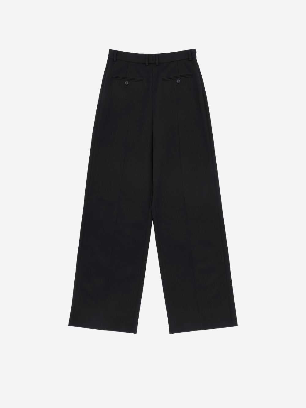 MM6 MAISON MARGIELA Pantaloni sartoriali misto lana con white stitch sul retro Nero Urbanstaroma