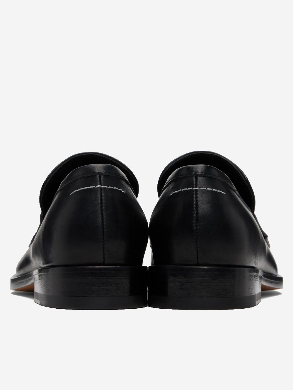 MM6 MAISON MARGIELA Mocassini New Classic Stitch in pelle nera Nero Urbanstaroma