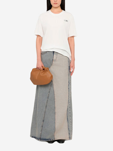 MM6 MAISON MARGIELA T-shirt bianca con toppa Numeric Bianco