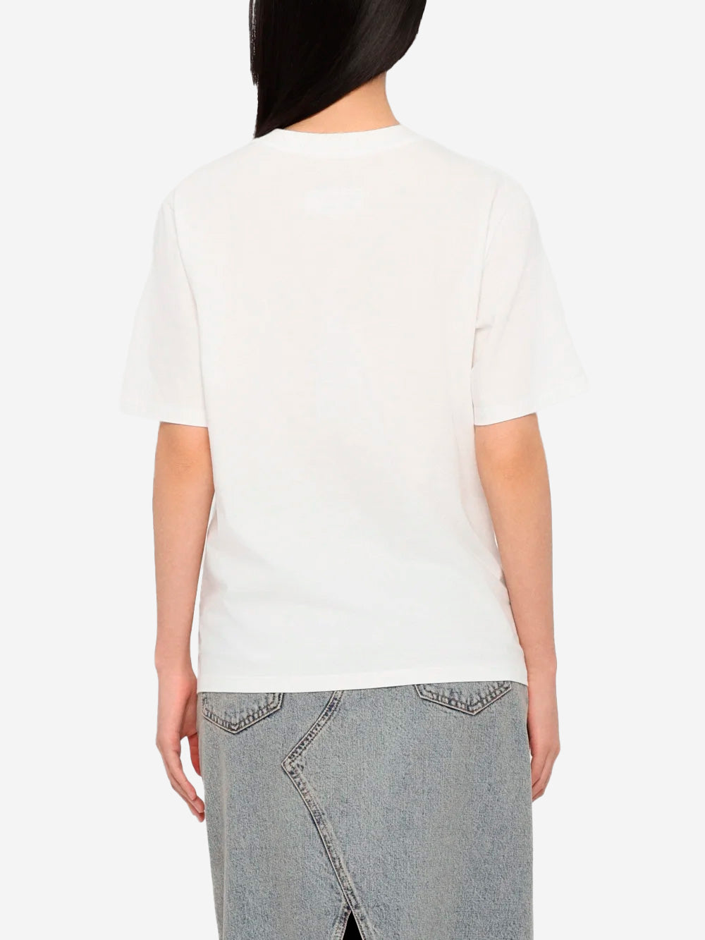 MM6 MAISON MARGIELA T-shirt bianca con toppa Numeric Bianco Urbanstaroma