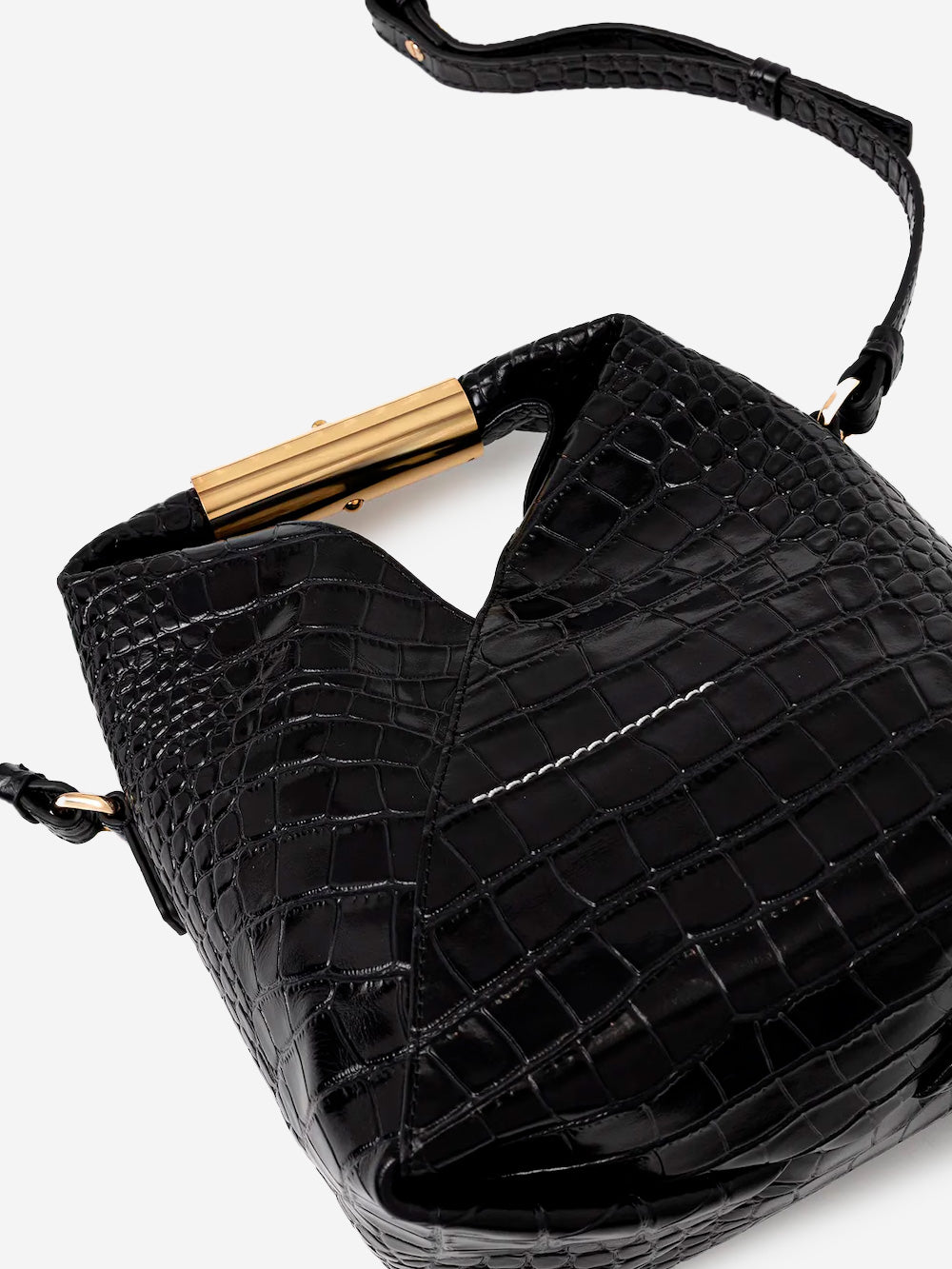 MM6 MAISON MARGIELA Borsa Japanese Crossbody piccola in pelle e logo Numeric Nero Urbanstaroma