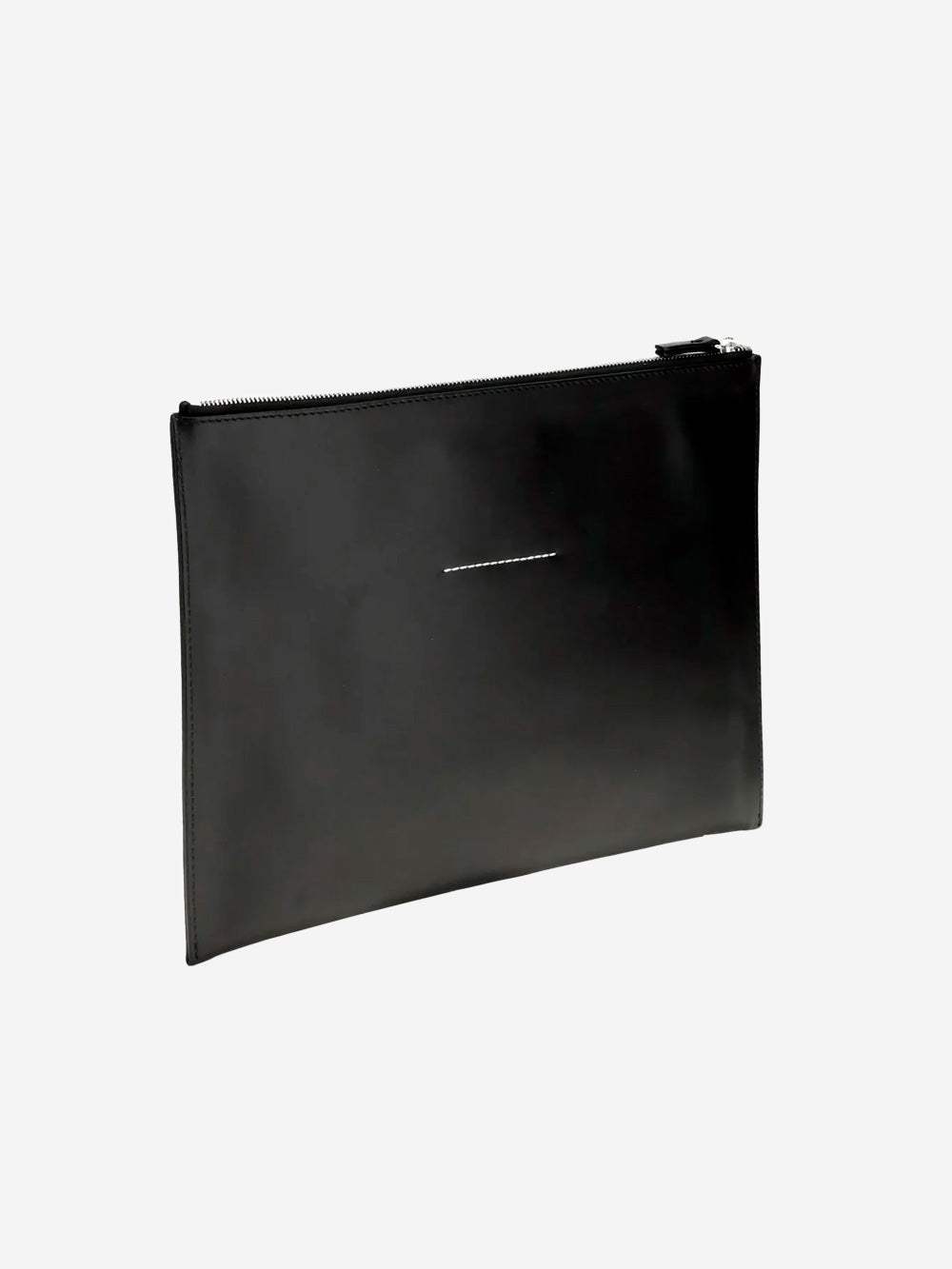 MM6 MAISON MARGIELA Clutch in pelle con logo Numeric Nero Urbanstaroma