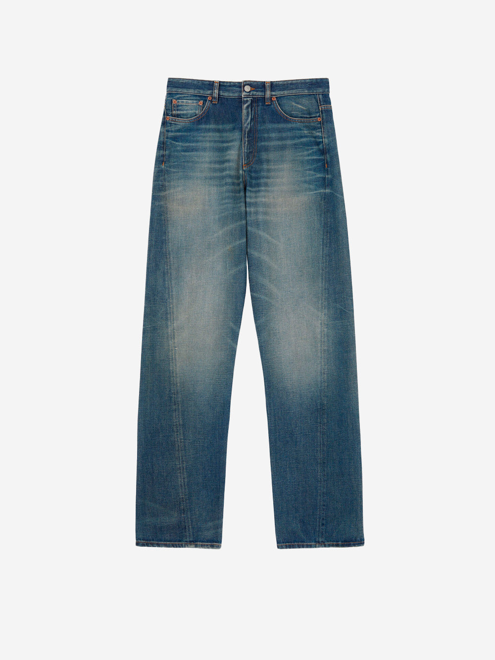 MM6 MAISON MARGIELA Jeans a gamba larga con logo Numeric Denim Urbanstaroma