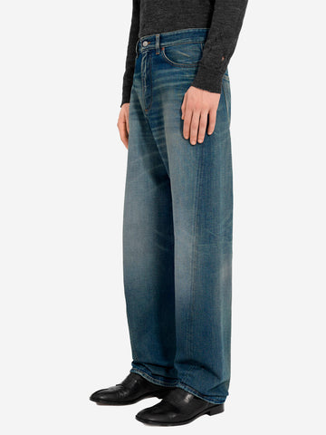 MM6 MAISON MARGIELA Jeans a gamba larga con logo Numeric Denim