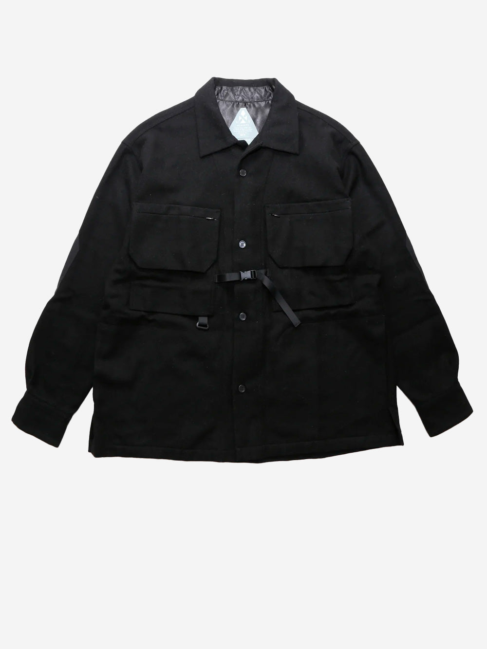 MURASPO Giacca camicia outdoor in misto lana Nero Urbanstaroma