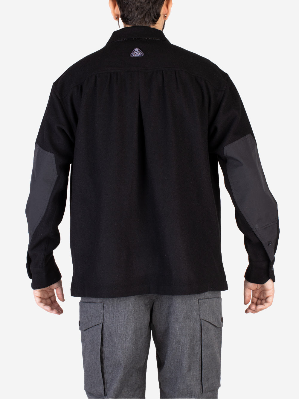 MURASPO Giacca camicia outdoor in misto lana Nero Urbanstaroma