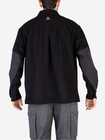 MURASPO Giacca camicia outdoor in misto lana Nero