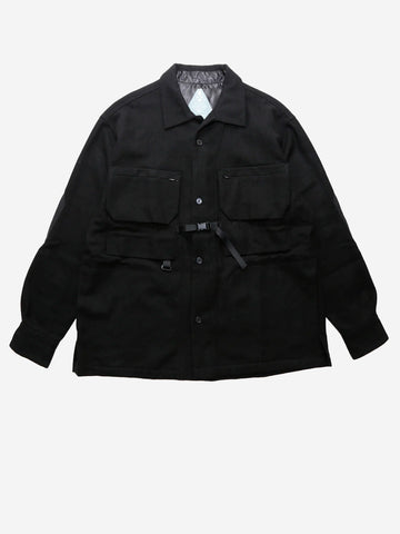 MURASPO Giacca camicia outdoor in misto lana Nero