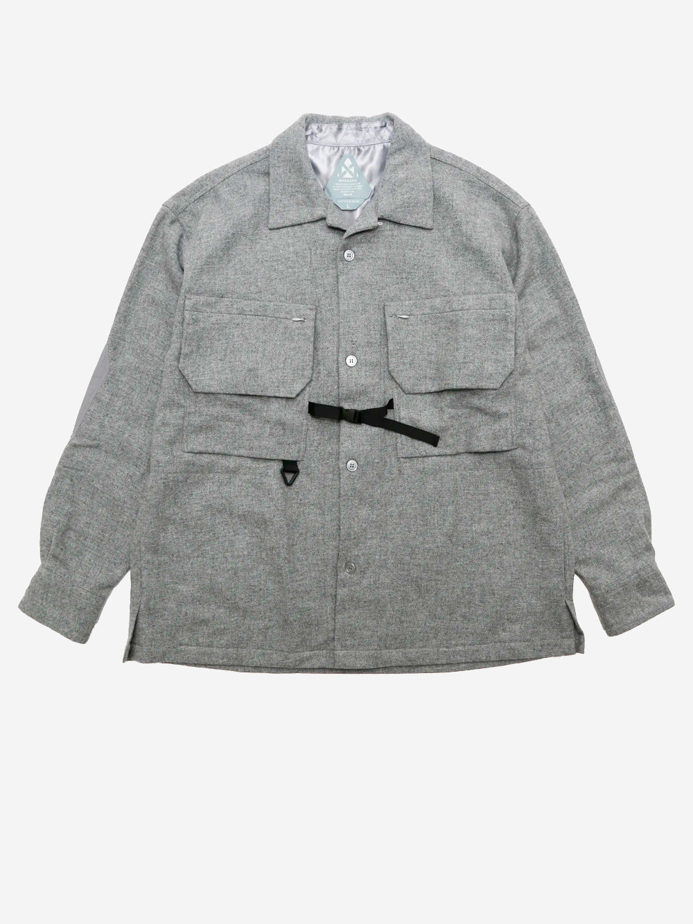 MURASPO Giacca camicia outdoor grigia in misto lana Grigio Urbanstaroma